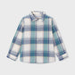 Mayoral 4102 Blue Plaid Shirt
