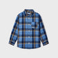 Sky Blue Long Sleeve Checked Shirt