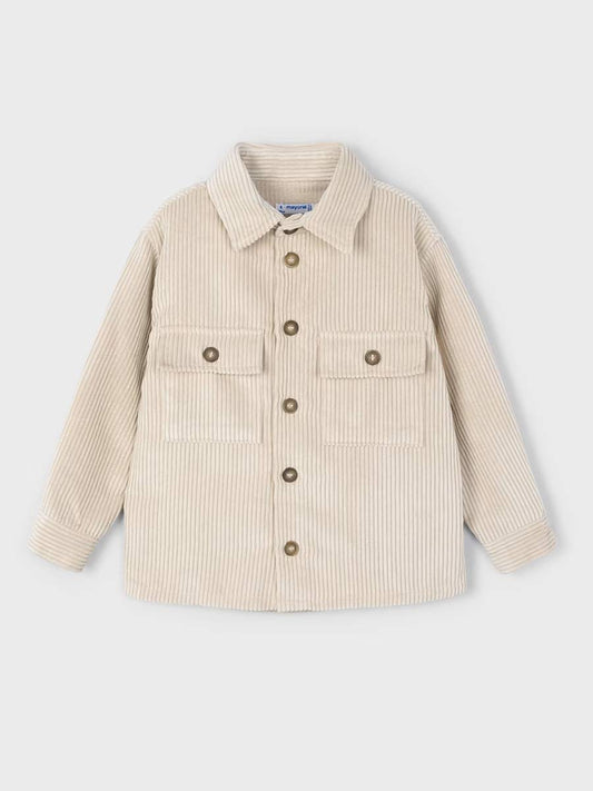 Mayoral 4124  Cream Corduroy Button Up