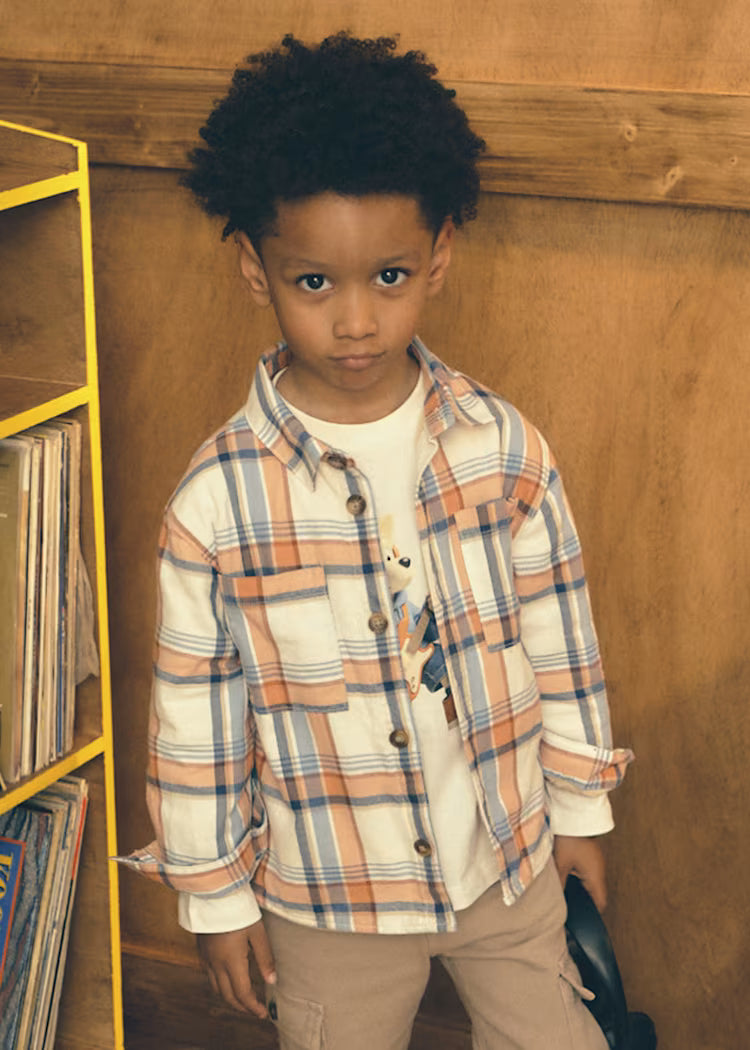 Mayoral 4142 Plaid Overshirt