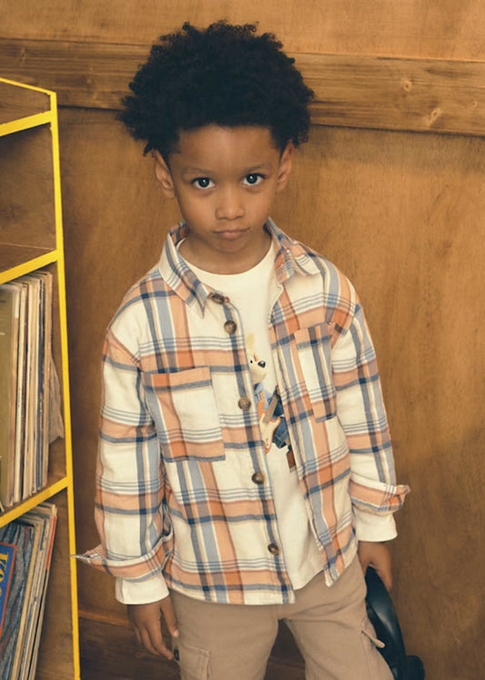 Mayoral 4142 Plaid Overshirt