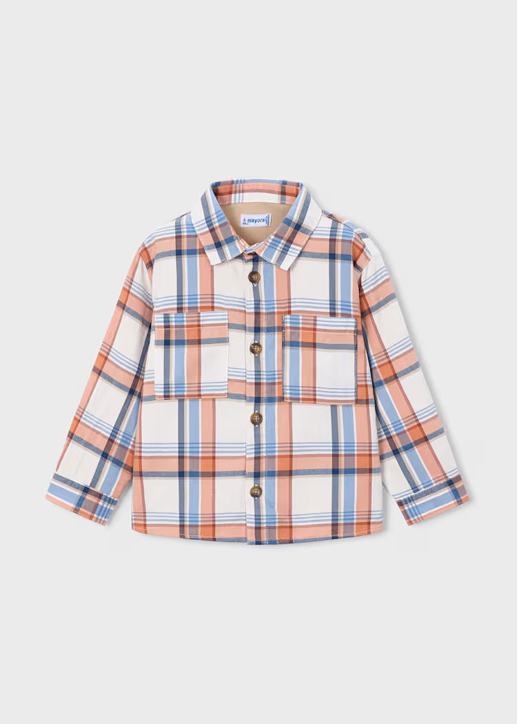 Mayoral 4142 Plaid Overshirt