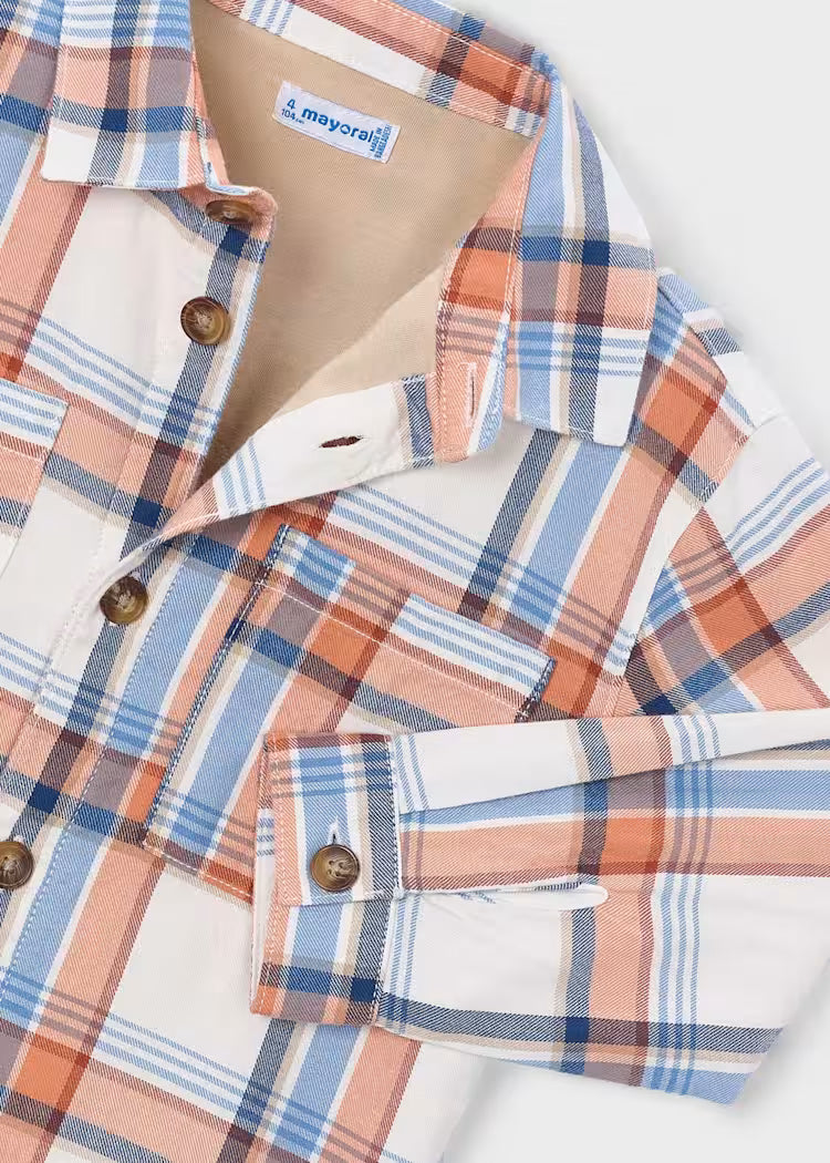 Mayoral 4142 Plaid Overshirt