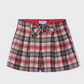 Rojo Plaid Skort