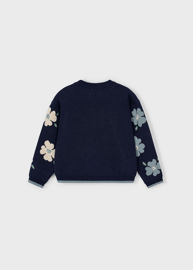 Mayoral 4303 Floral Sweater