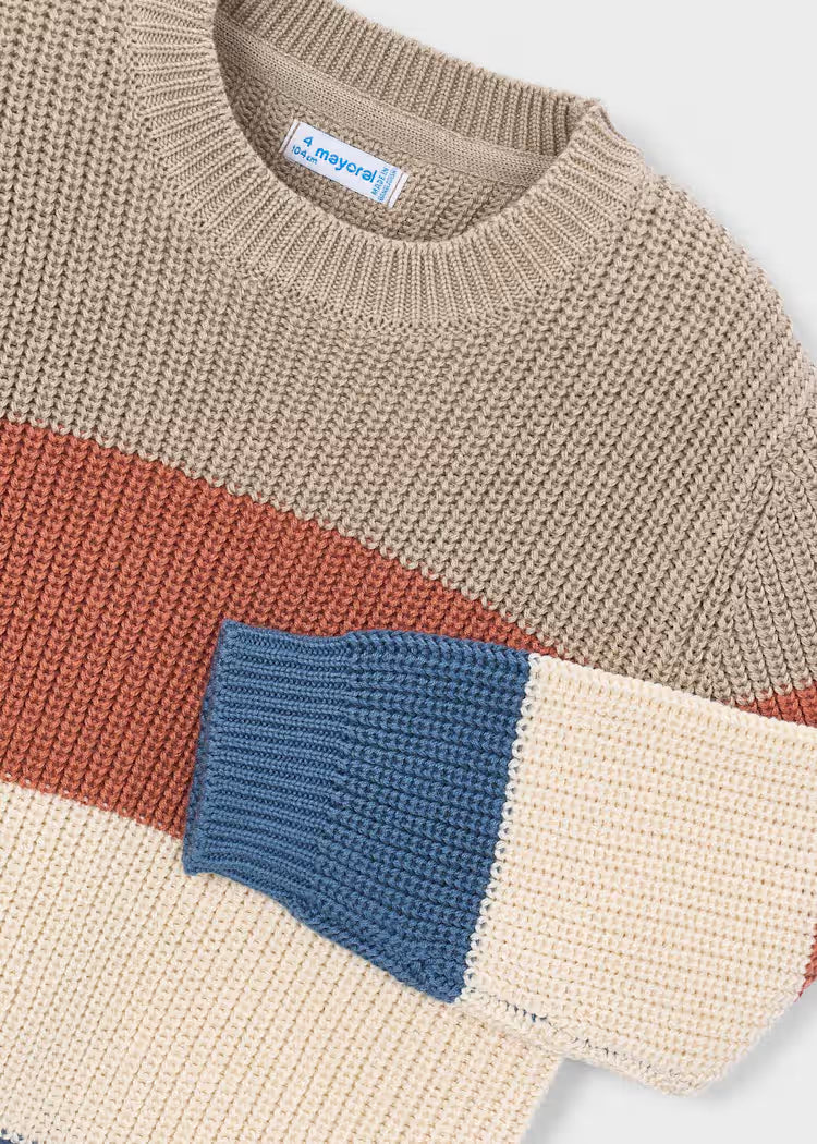 Mayoral 4305 Colorblock Sweater
