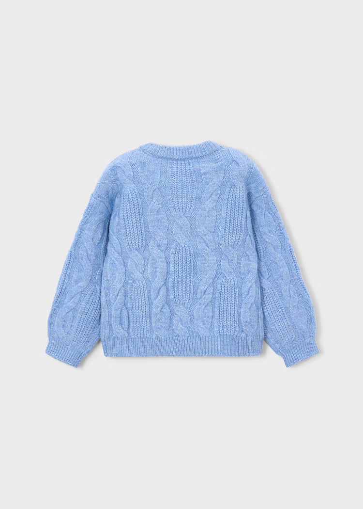 Mayoral 4319 Flower Applique Sweater