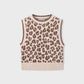 Mayoral 4329 Leopard Print Knit Vest