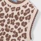 Mayoral 4329 Leopard Print Knit Vest
