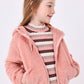 Pink Fleece Zip Up Lightweight Jacket