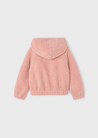 Pink Fleece Zip Up Lightweight Jacket