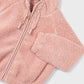 Pink Fleece Zip Up Lightweight Jacket