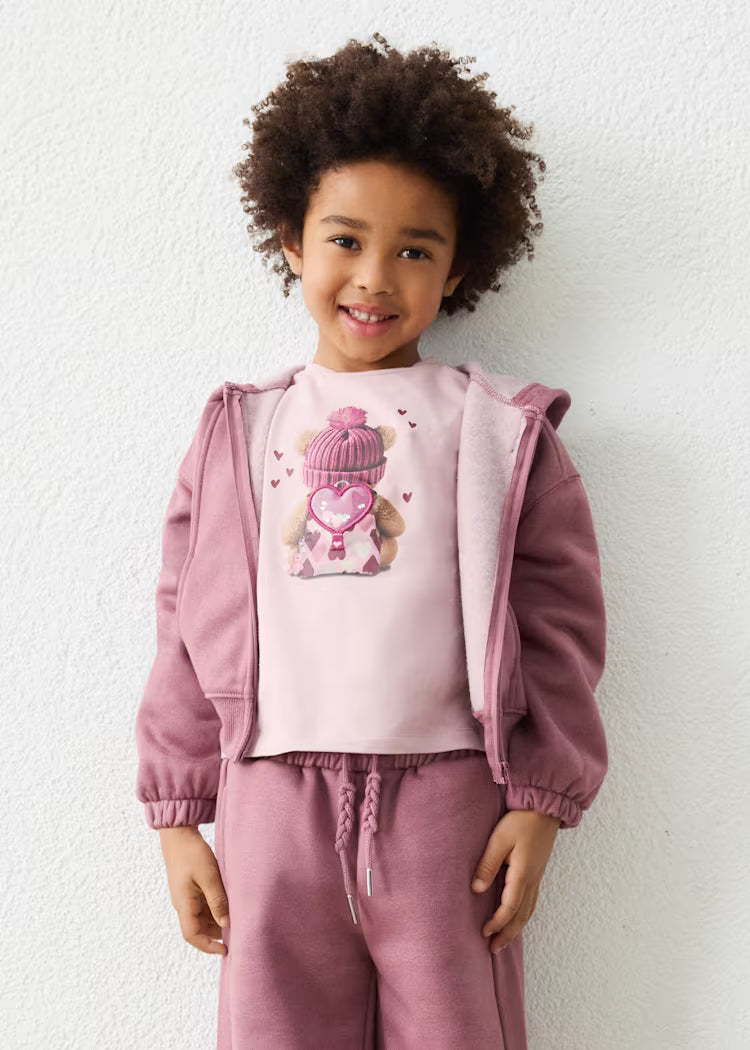 Mayoral 4423 Violet Zip-Up Hoodie