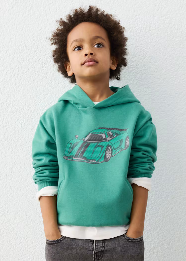 Mayoral 4455 Car Embossed Sweatshirt