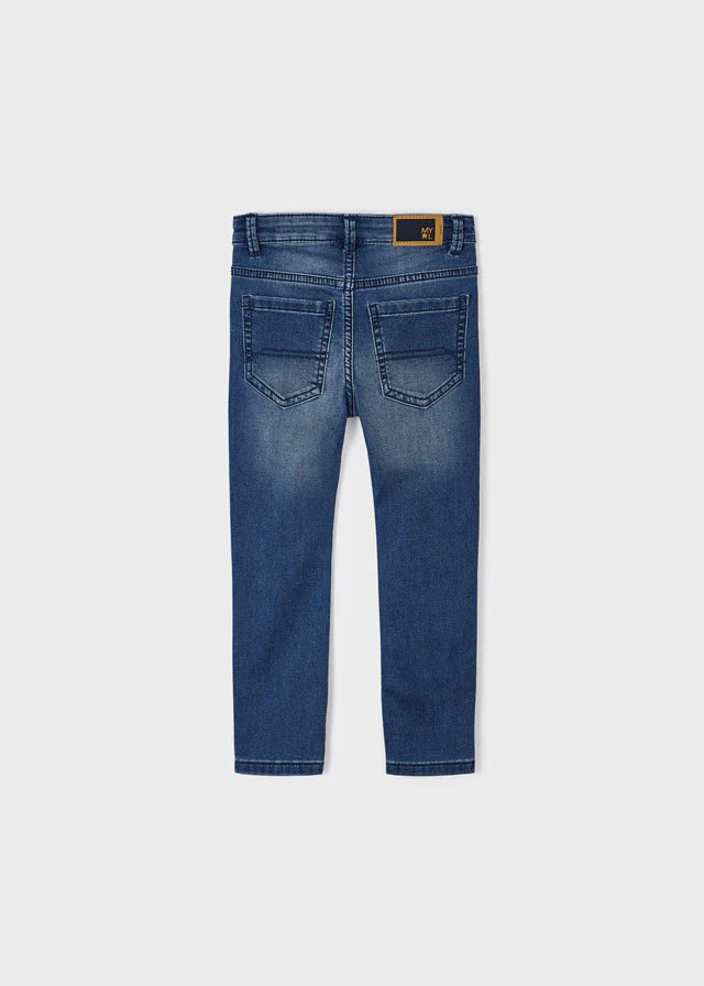 Medium Wash Soft Stretch Slim Jean