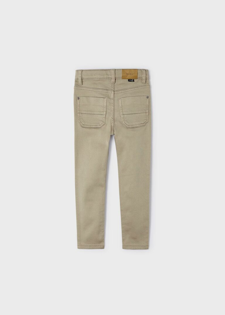 Khaki Soft Slim Fit Pants