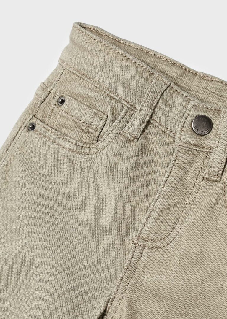 Khaki Soft Slim Fit Pants