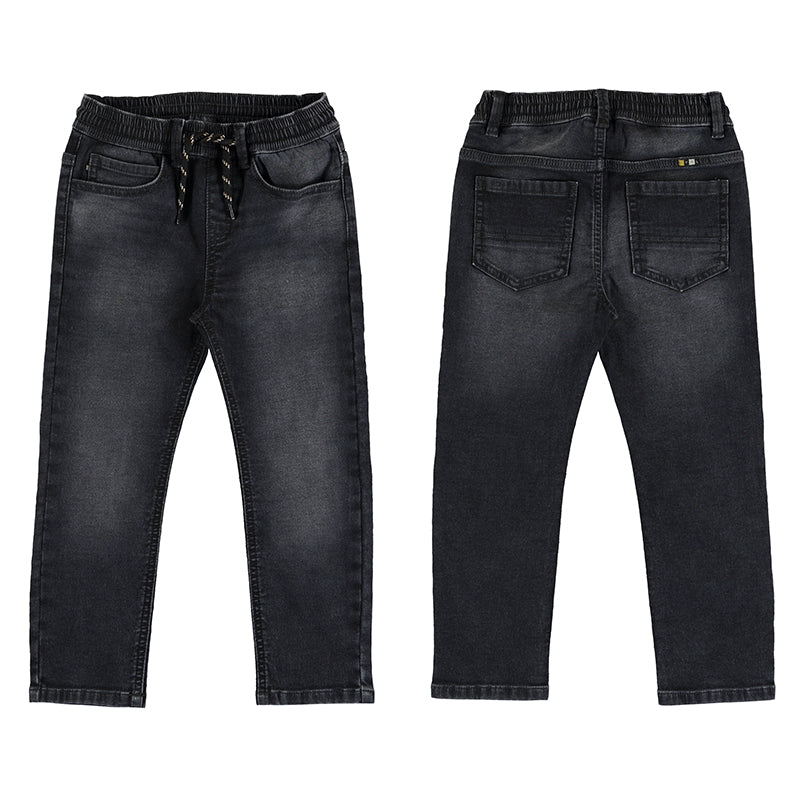 Black Stretch Denim Jeans