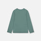 Organic Cotton T-Shirt Sage With Cat