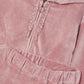 Pink Velour 2pc Jogger Set