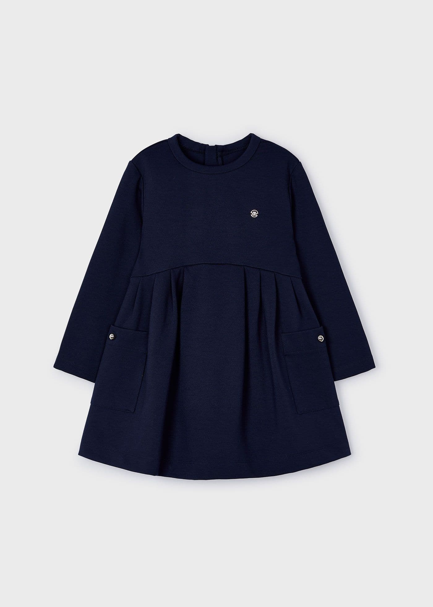 Navy Blue Roma Stitch Dress