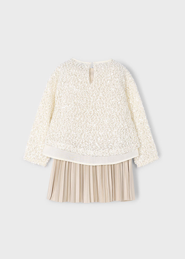 Mayoral 4925 Two Piece Shift Dress and Sweater