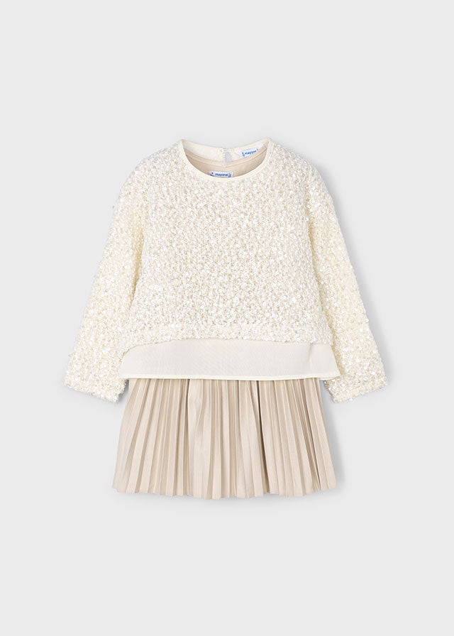 Mayoral 4925 Two Piece Shift Dress and Sweater