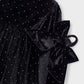 Mayoral 4930 Black Velvet Dress With Scrunchie
