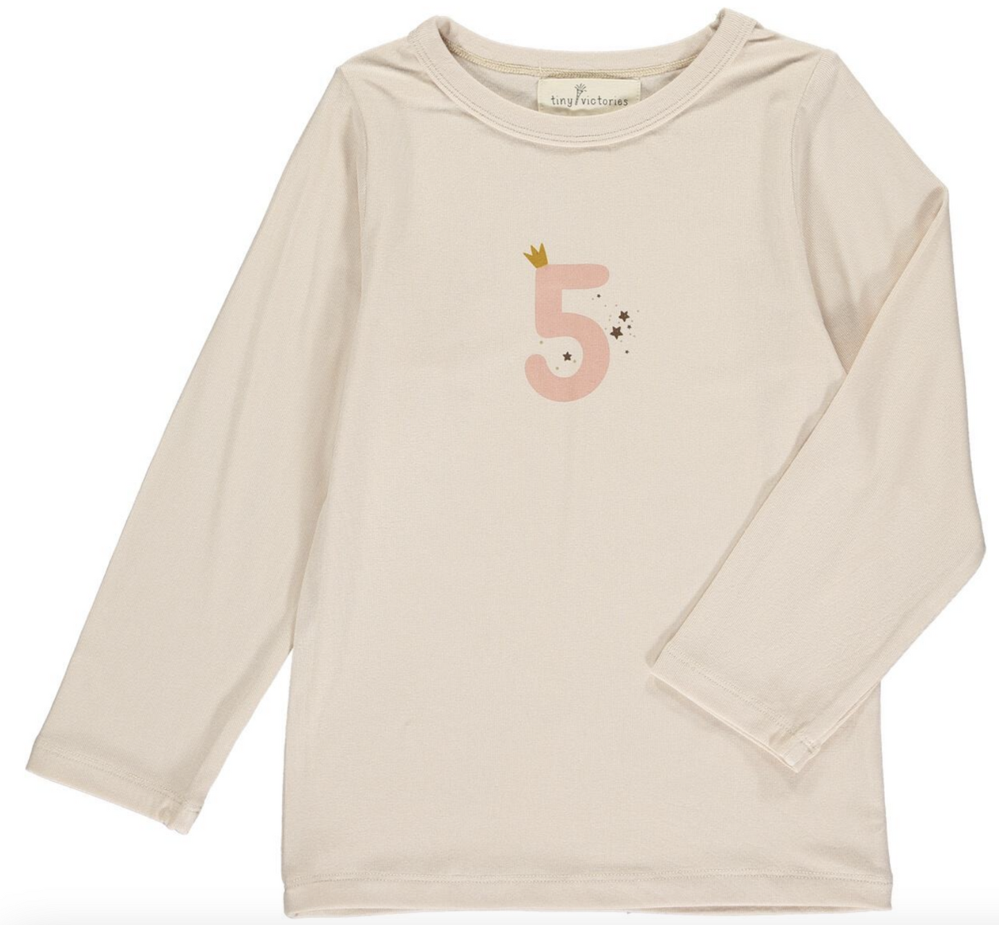 Five Birthday Crown Tee