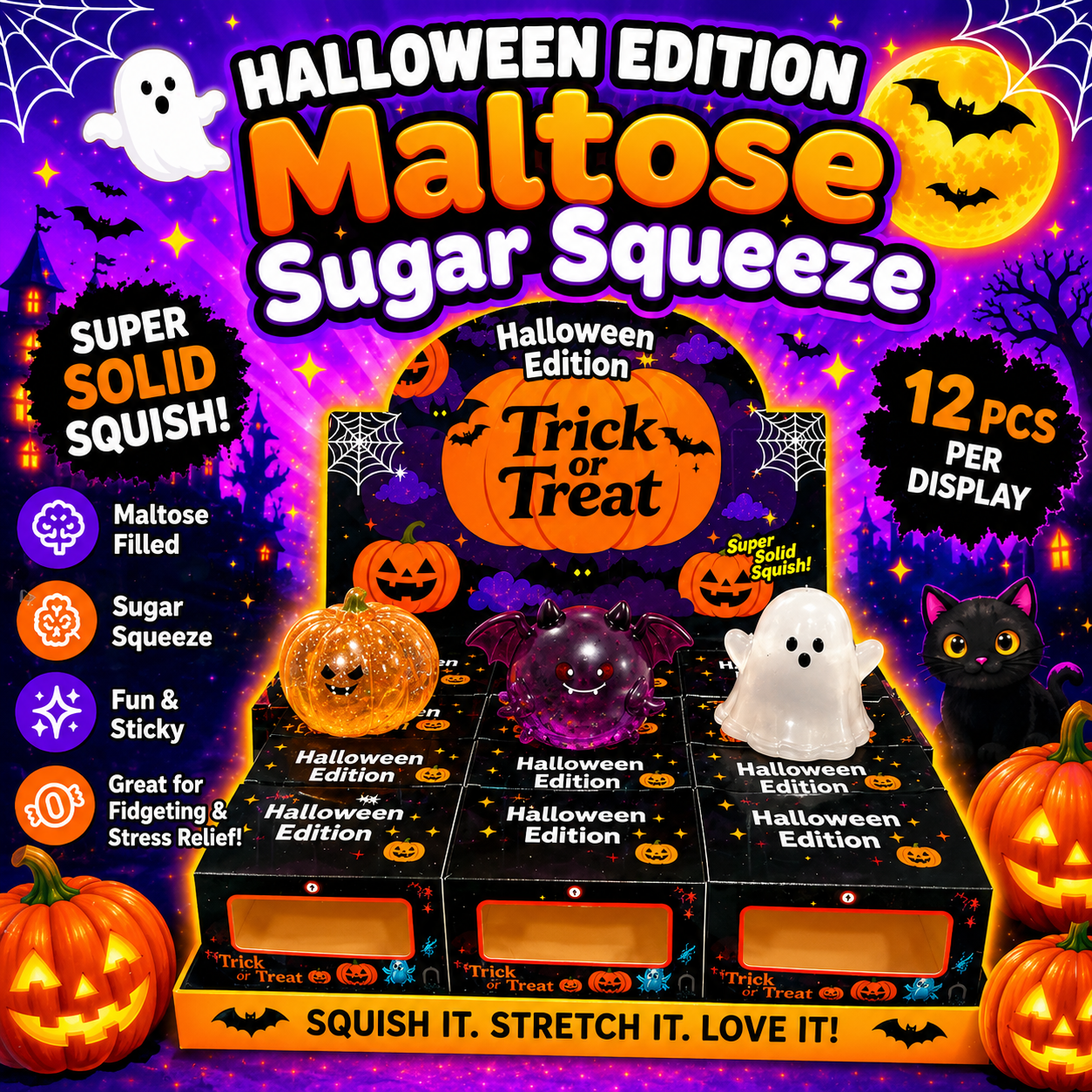 Halloween Edition Maltose Sugar Squeeze - Trick or Treat
