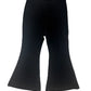 Black Velvet Flare Leggings