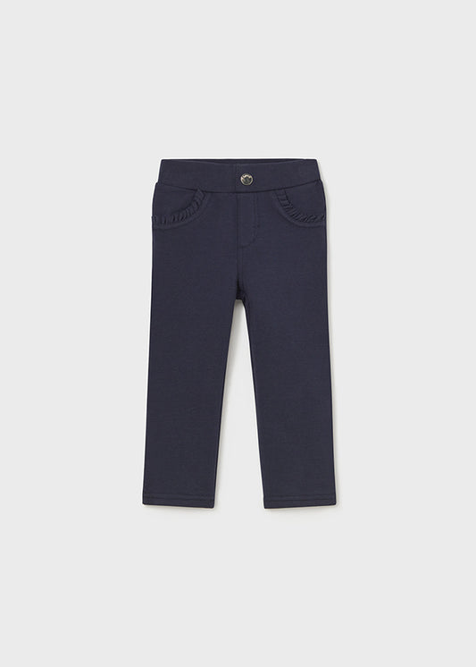 Mayoral 560 Basic Trousers with Ruffle Pocket Details