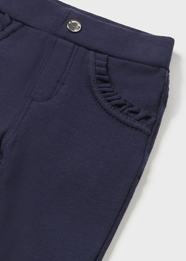 Mayoral 560 Basic Trousers with Ruffle Pocket Details