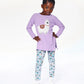 Super Soft Brushed Jersey Tunic Purple With Lama