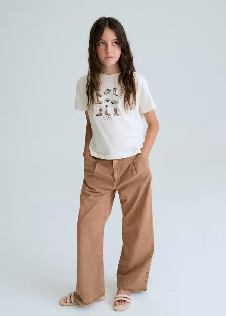Mayoral 6005 Girl Boot Print T-shirt