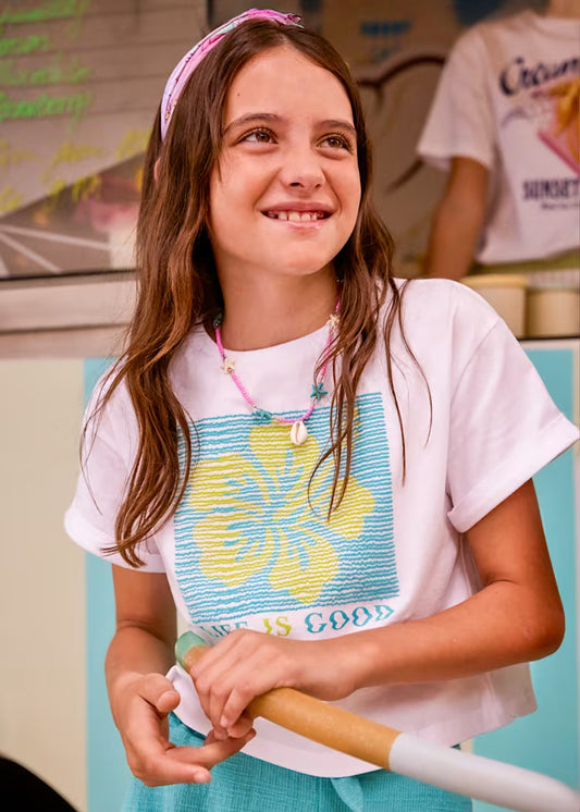 Mayoral 6009 Girl Graphic T-Shirt