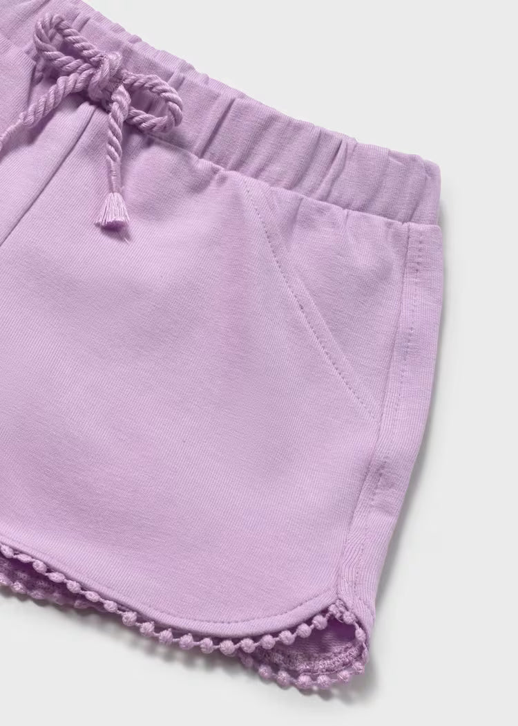 Mayoral 603 Lilac Baby French Terry Shorts