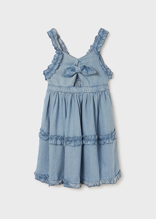 Soft Chambray Bow Dress