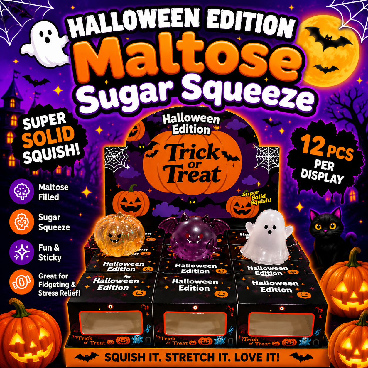 Halloween Edition Maltose Sugar Squeeze - Trick or Treat