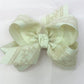 Grosgrain & Lace Layered Hair Bows on Alligator Clip