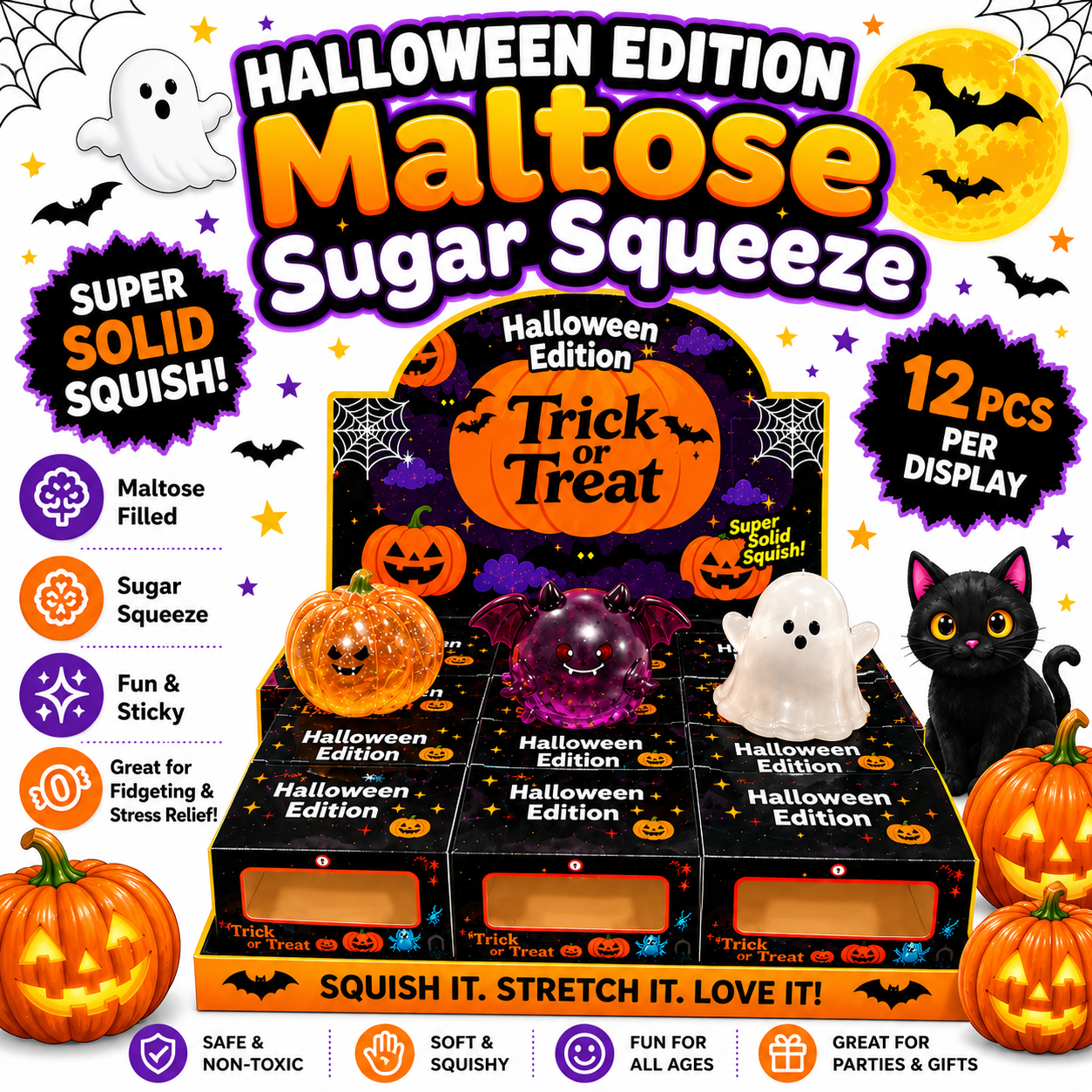 Halloween Edition Maltose Sugar Squeeze - Trick or Treat