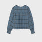 Mayoral 7121 Smocked Chiffon Blouse Blue Plaid