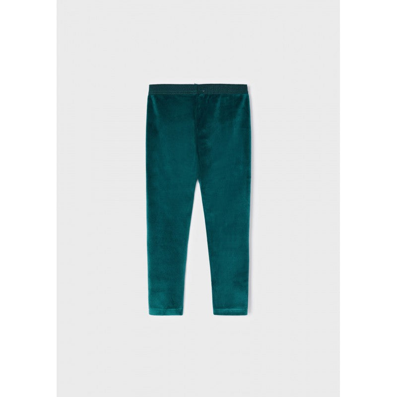 Dark Green Velvet Leggings