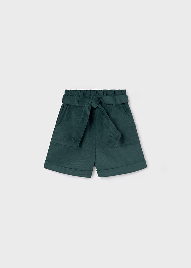 Pine Green Corduroy Shorts