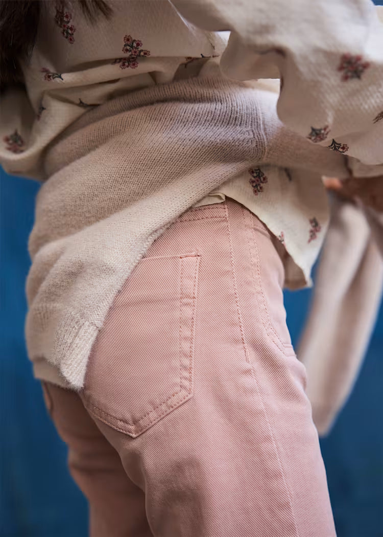 Mayoral 7501 Pink Twill Flare Pants