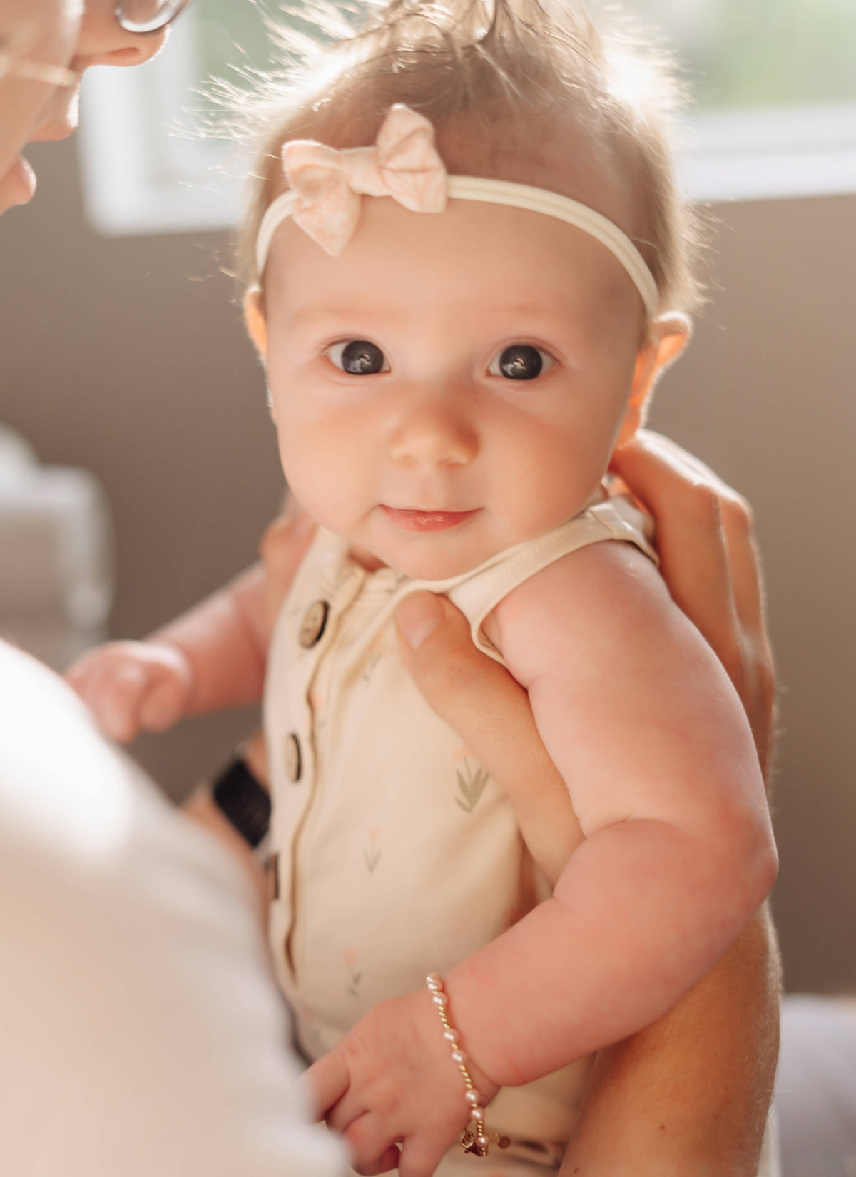 14K Gold-Plated Pink Pearl Baby or Girls Bracelet