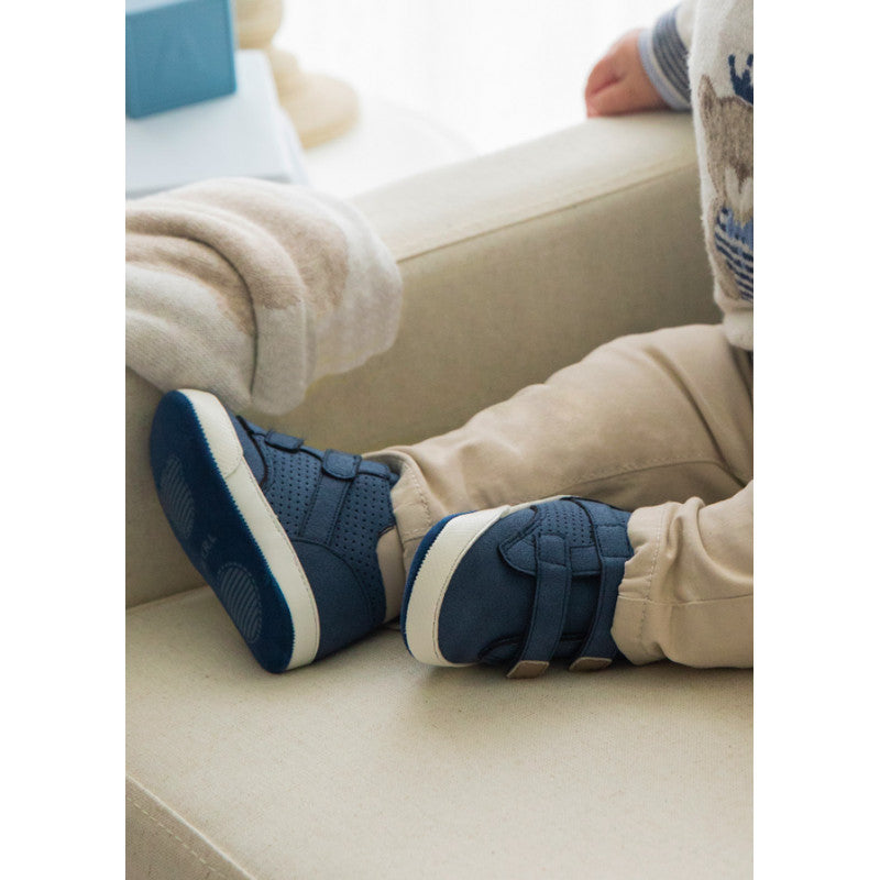 Infant Blue Velcro Tennis Shoes