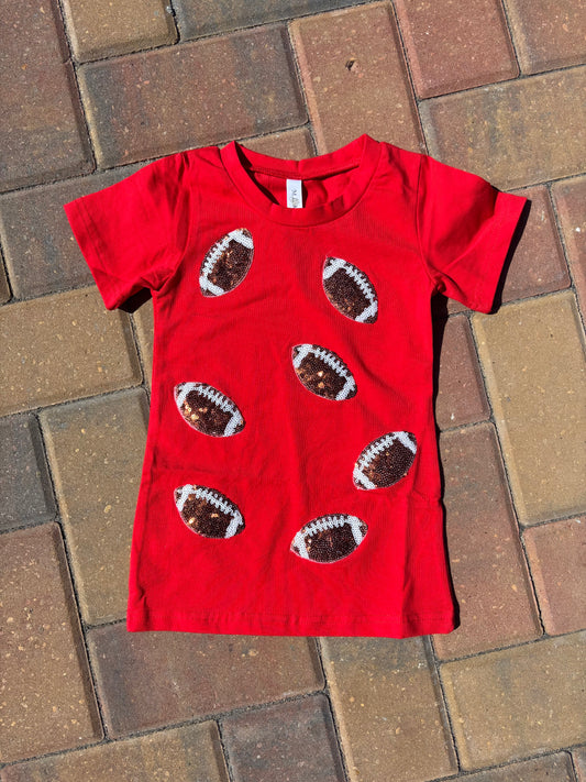 Red Game Day Football Dress
