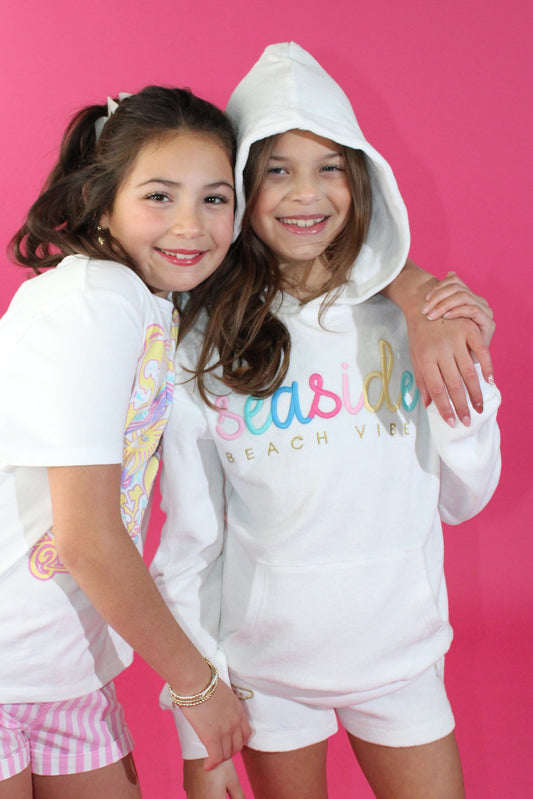 Seaside Beach Vibes Terry Hoodie