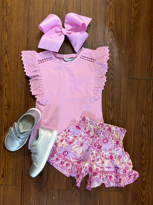 Riviera Pink Smock Short